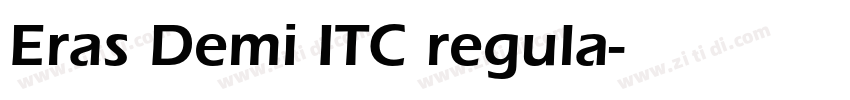 Eras Demi ITC regula字体转换